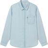 Levis Cool Series Casual Versatile Loose Fit Long Sleeve Shirt Women Shirts Light-Blue 002Z2-0000