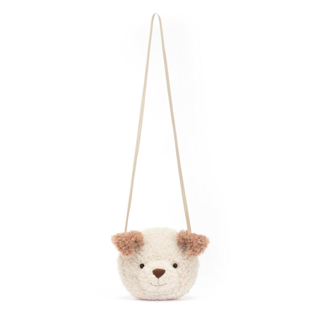 Jellycat Little Pup Plush Inch Crossbody and Shoulder Purse Fun and Unique Handbag Bag, 7.5 - -