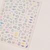 Embossed Color Graffiti Nail Art Sticker Vintage DIY Making Creative Decorative Stickers