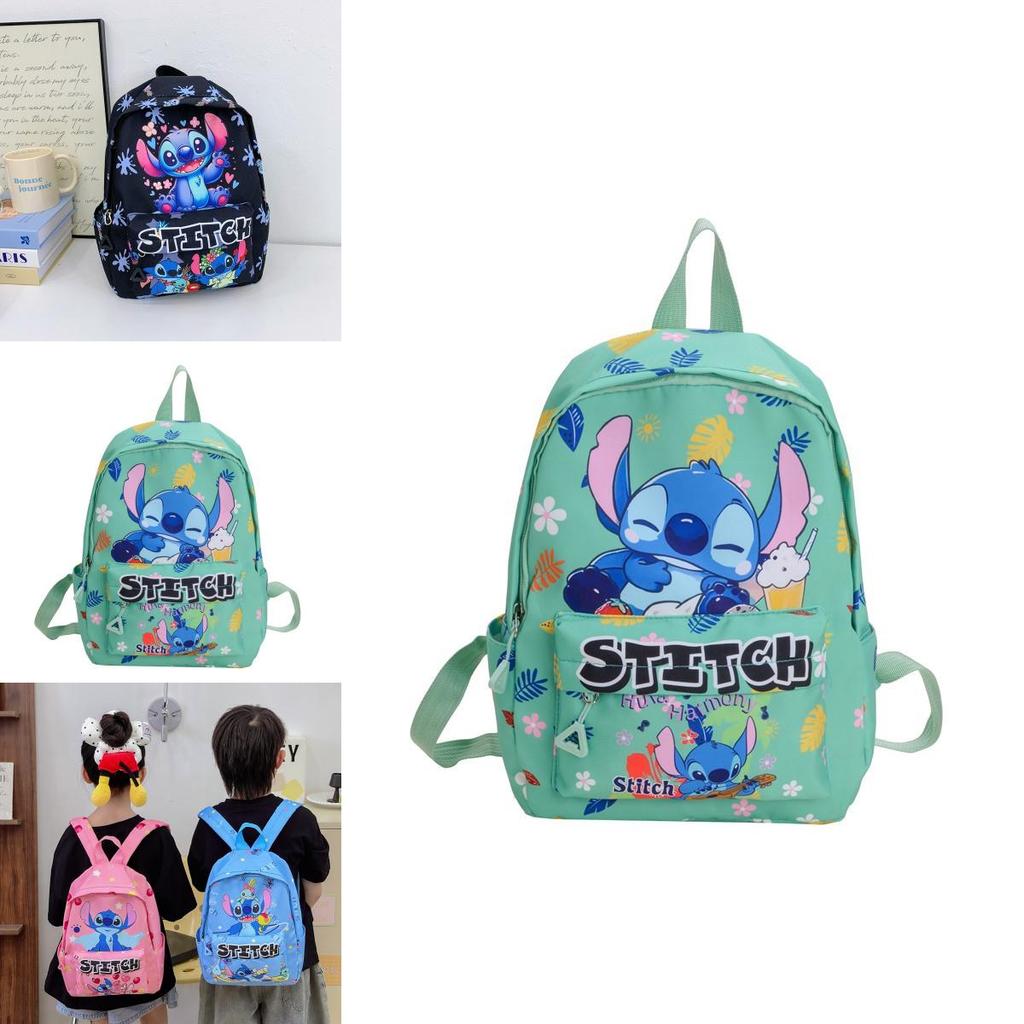 Stitch Kinderrucksack Aus Nylonmaterial Mit Weichen Gepolsterten Trägern Für Den Kindergarten