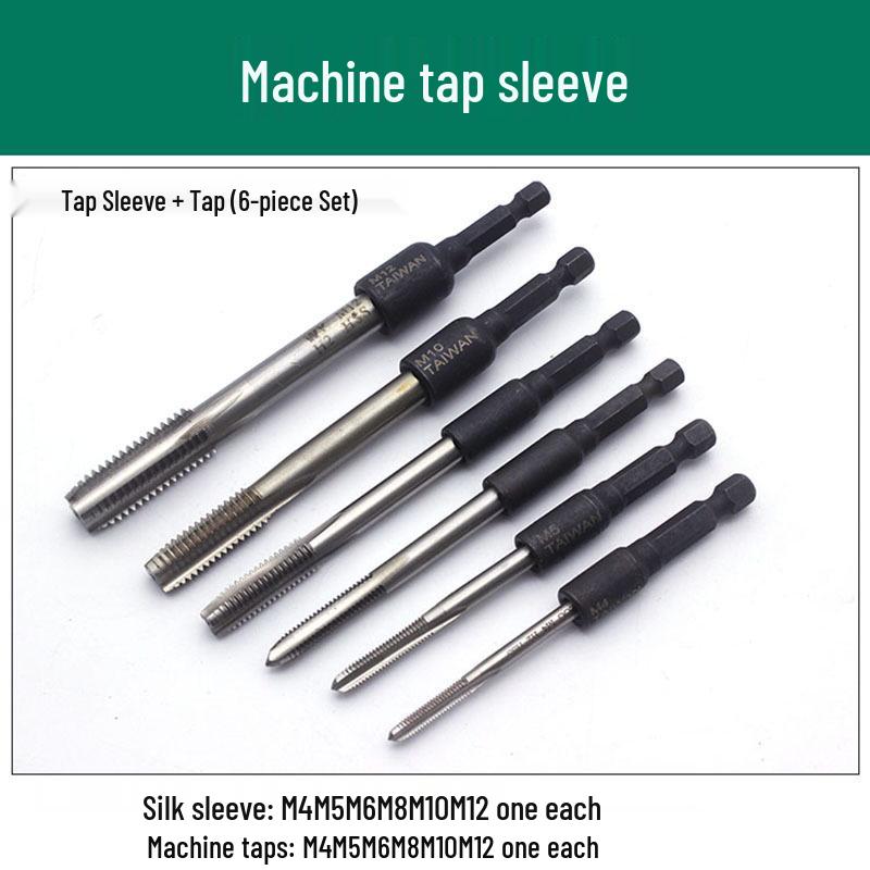 Hex Shank Tapping Chuck Conversion Head with Tap Extension Rod