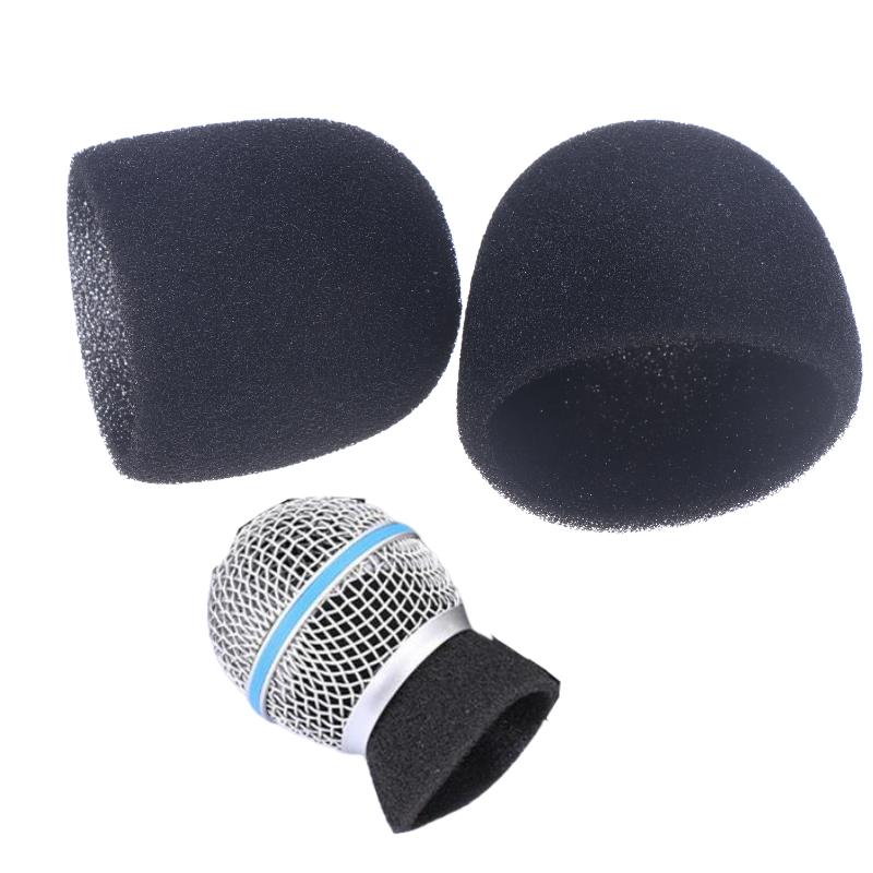2/10Pcs Studio Windscreen Sponge Microphone Cap Microphone Protective Inner-Foam For   Slx24 Pgx24 Pg58 Beta58A