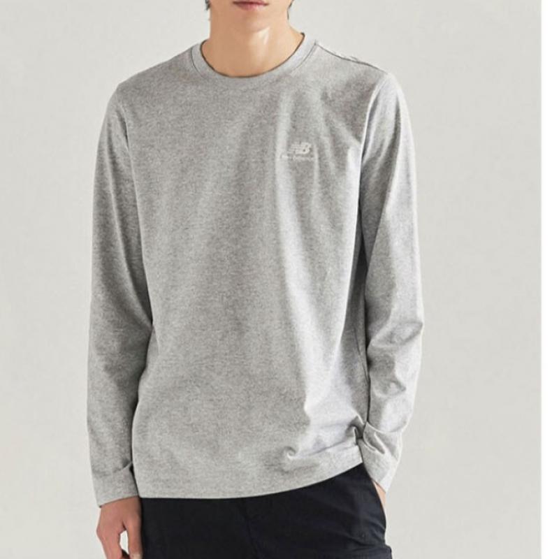 New Balance Club  Nbndd11013 Gr Essential Long Sleeve Tee Standard Fit Unisex Sweatshirt