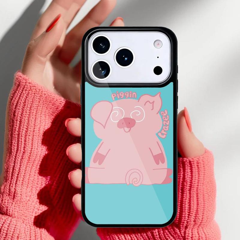 cute pig Phone Case for iPhone 17 16 15 14 13 Pro Max Back Cover for 12 11 Pro Coque