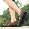 38-48 Sommer Herren Sandalen Outdoor Mesh Strand Sandalen Freizeitschuhe Sneaker Herren Leder Sandalen