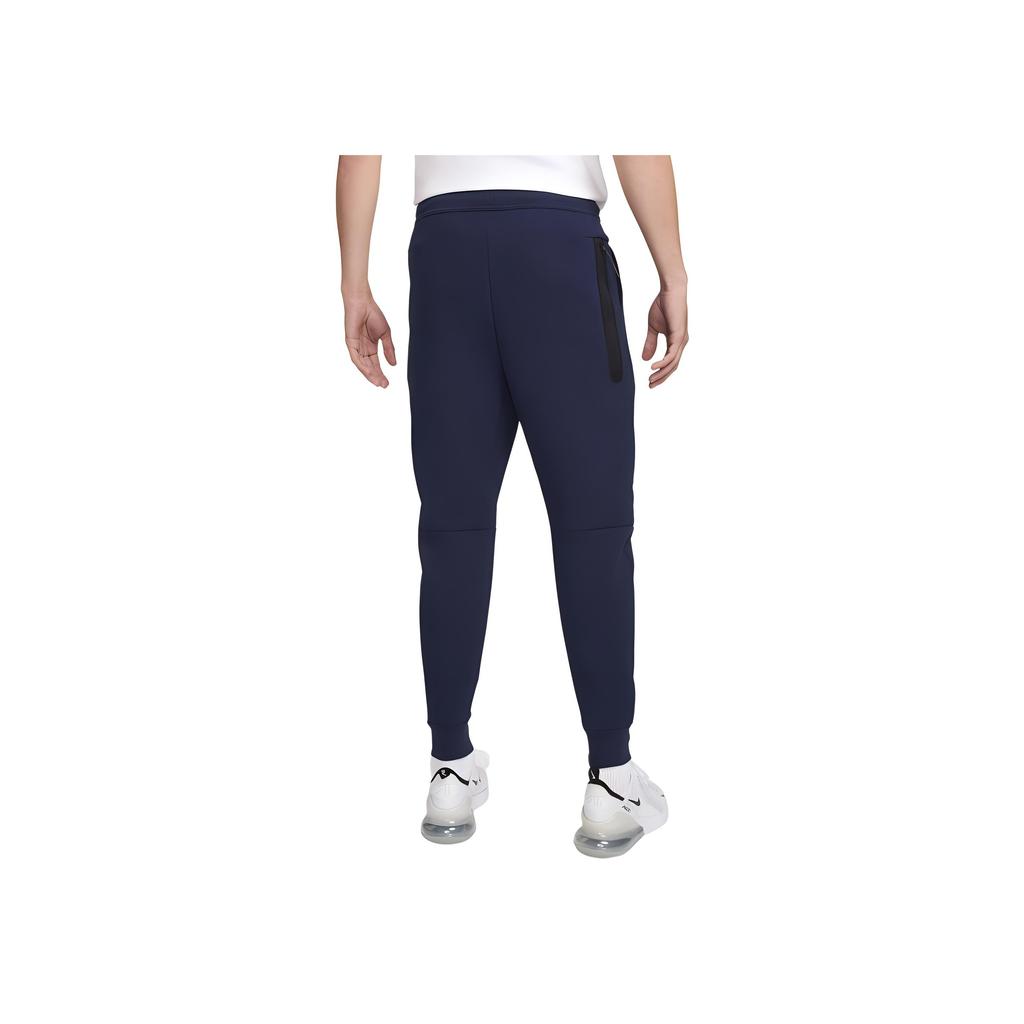 Nike FFF Tech Fleece Logo Animal Embroidery Comfortable Tapered Football Knit Joggers Men Joggers Black Blue FJ8284-498