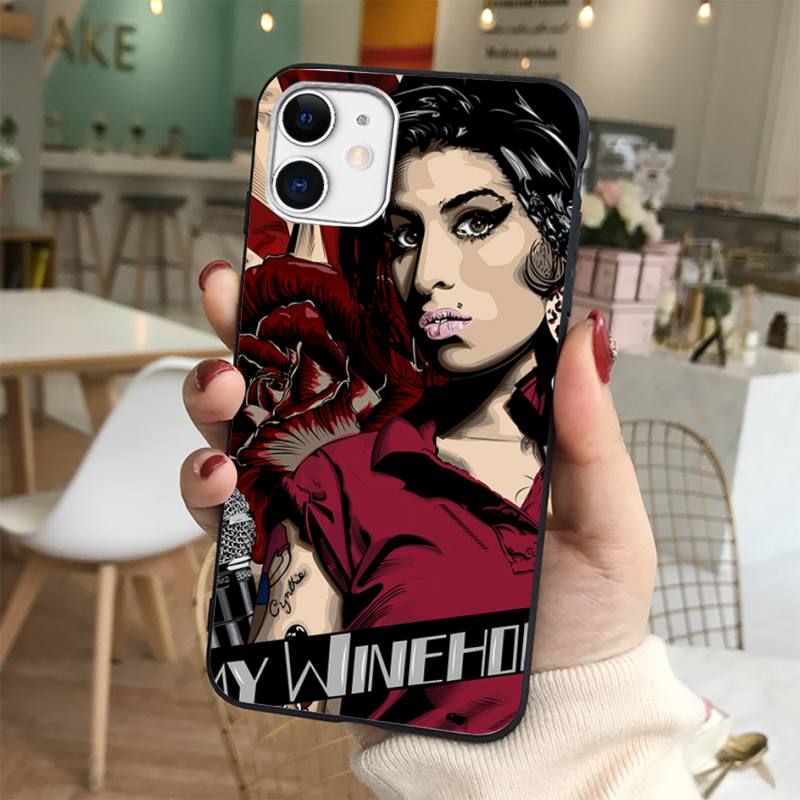 Yinuoda Amy Winehouse Phone Case for iPhone 11 12 13 mini pro XS MAX 8 7 6 6S Plus X 5S SE 2020 XR cover