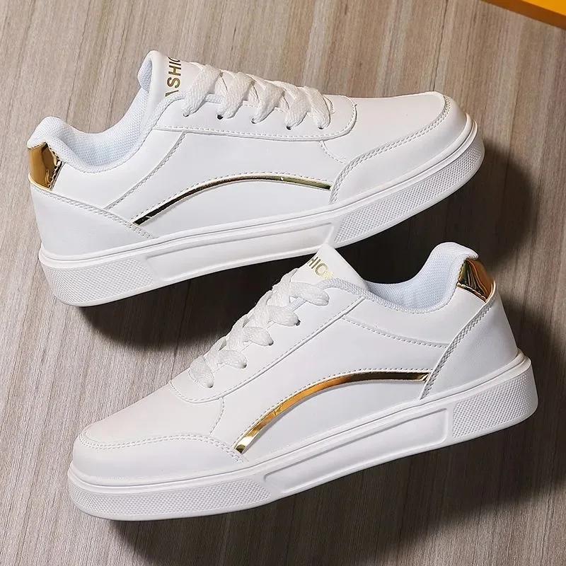 Fashion 2025 New Women Sneakers Thick Sole Outdoor Fashion Women Casual Shoes Lace Up Flat Walking Sneakers Female Zapatos De Mujer
