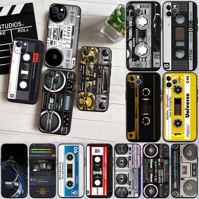 IR30 Vintage Boombox Tape Shell for Samsung Note 20 10 S25 Plus Ultra Lite A51 A52 A53 A71 A72 A73 M20 M30 M21 M31 M51 A11 A70 A56 A26