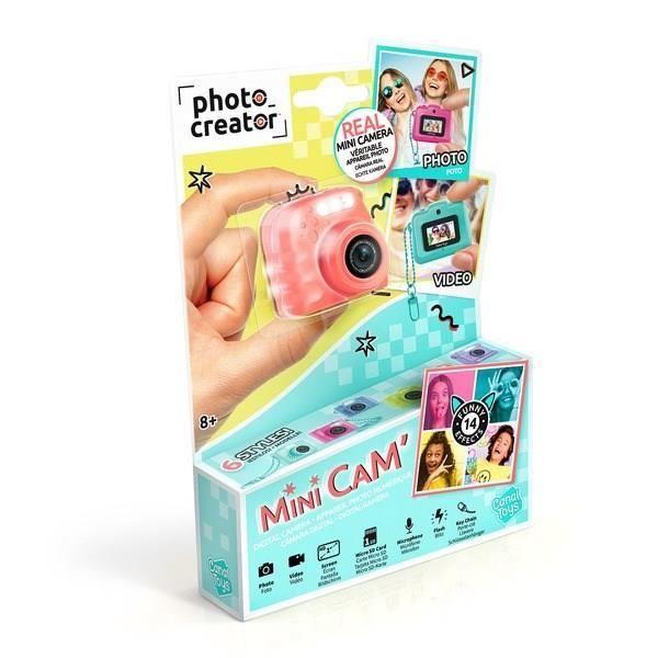 Mini Cam’ Digital Photo and Video Camera – Instant - with Keychain and 1GB SD Card Included – Photo Creator – CLK 06 Canal Toys
