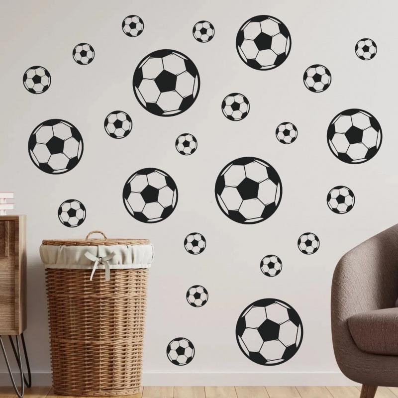 Cartoon Football Wall Sticker for Kids' Rooms and Playrooms
