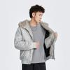 Herren Baumwoll-Steppjacke mit Winterwärme und Windschutz, Baumwolljacke, Lockere Freizeitjacke, Dicke Jacke