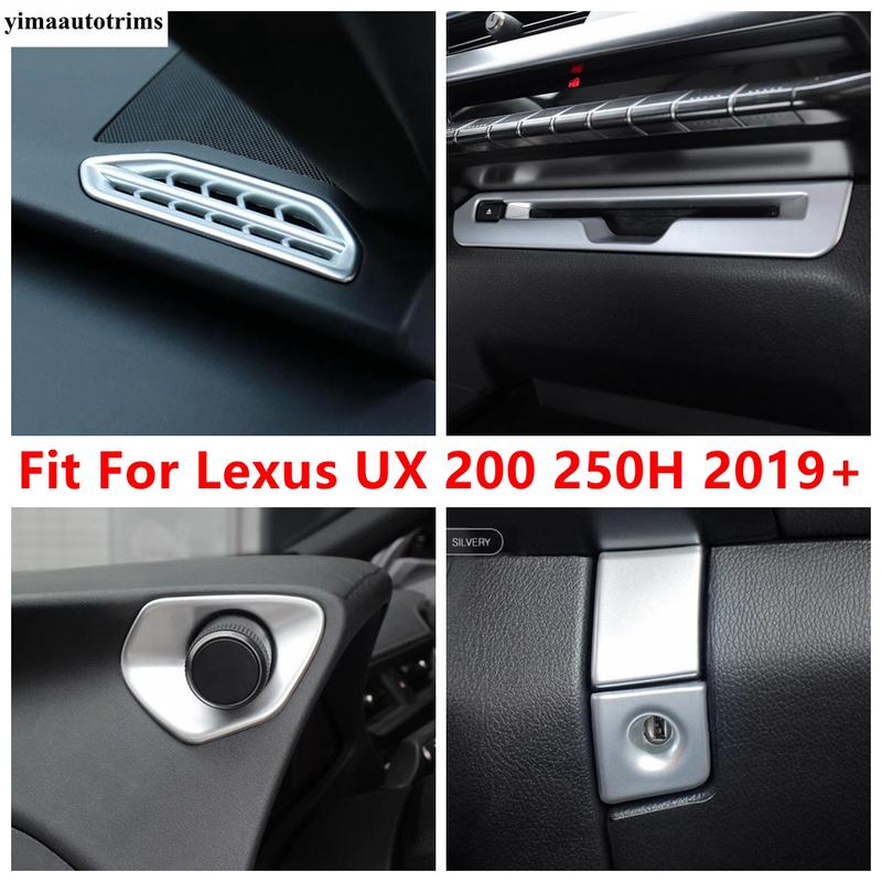 CD Panel / Glove Box Sequin / Dashboard Adjust Knob / Front AC Air Vent Cover Trim Accessories For Lexus UX 200 250H - 2024