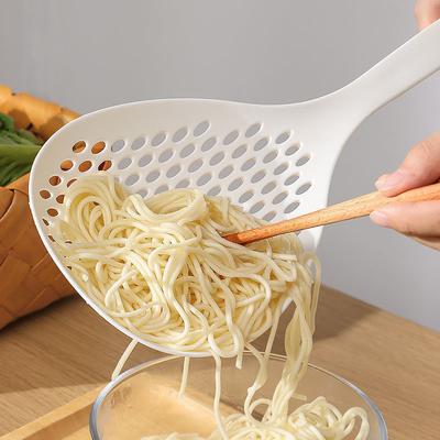 Colander Kitchen Utensils High Temperature Resistant PVC Colander Household Kitchen Colander Spoon Large Capacity