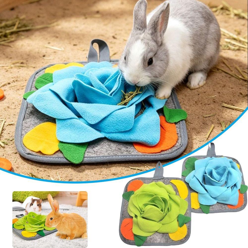 Slow Feeding Pet Sniffing Mat Hanging Straps Foraging Training Pad Pet Snuffle Mat  Rabbit Feeding