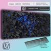 HYBXAXC Cool Black Purple Geometric Design ExtraLarge Mouse Pad Gaming Accessories NonSlip Rubber Base Desk Mat for Gamers