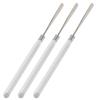 3pcs Makeup  Spatula Color Blending Stainless Steel Transparent Handle Nail Gel Spatula St