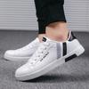 New Men's Luxury Sneakers Platform Summer Leather Breathable Casual Shoes Lace High Quality Board Shoes Hot Selling
