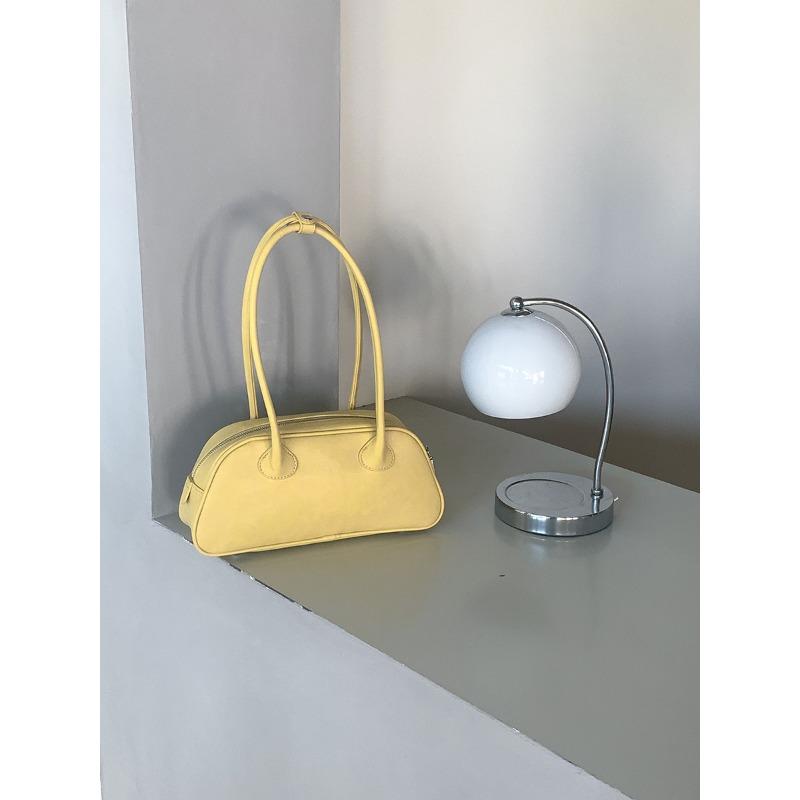 

Новая сумка подмышку, высококлассная простая сумка-багет на плечо для женщин, нишевая трендовая сумка для женщин для поездок на работу жёлтый