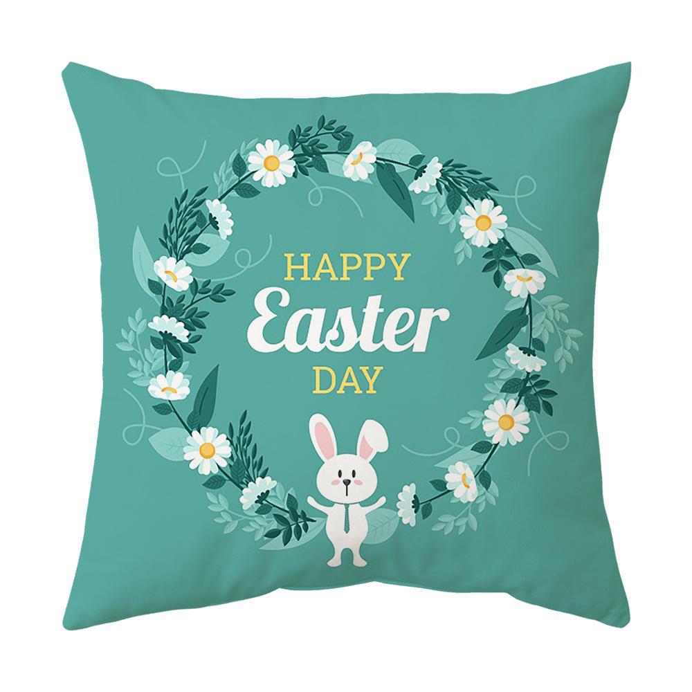 Easter Pillow Cover Cartoon Sofa Cushion Cover Office Waist Cushion Cover