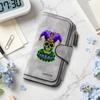 Gothic Clown Skull Purse Multifunctional Long Wallet 