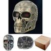 Silberne und kupferfarbene DC-10 Terminator-Maske für Halloween-Kostümparty und Rollenspiel