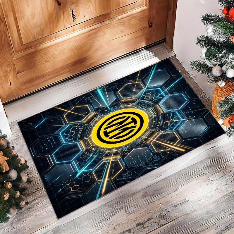 Borussia Dortmund Printed Flannel Area Rug Non Slip Soft Polyester Floor Carpet Indoor Decor Mat for Bedroom Living Room Sofa
