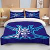 10 Sizes Cartoon Viking Bedding Set Anime Characters Duvet Cover Set 3D Quilt Bed Set Queen King Size Kids Boys Home Textile