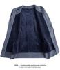 Men's Thickened Knit Cardigan - Warm, Velvet-Lined Sweater for Middle-Aged and Elderly, Perfect for Autumn and Winter.