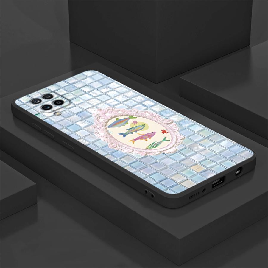 Cartoon Creative Fish Funda Phone Cover Case for Samsung Galaxy A12 A50 A05 A16 A40 A15 A13 A20 A70 A06 A04 A17