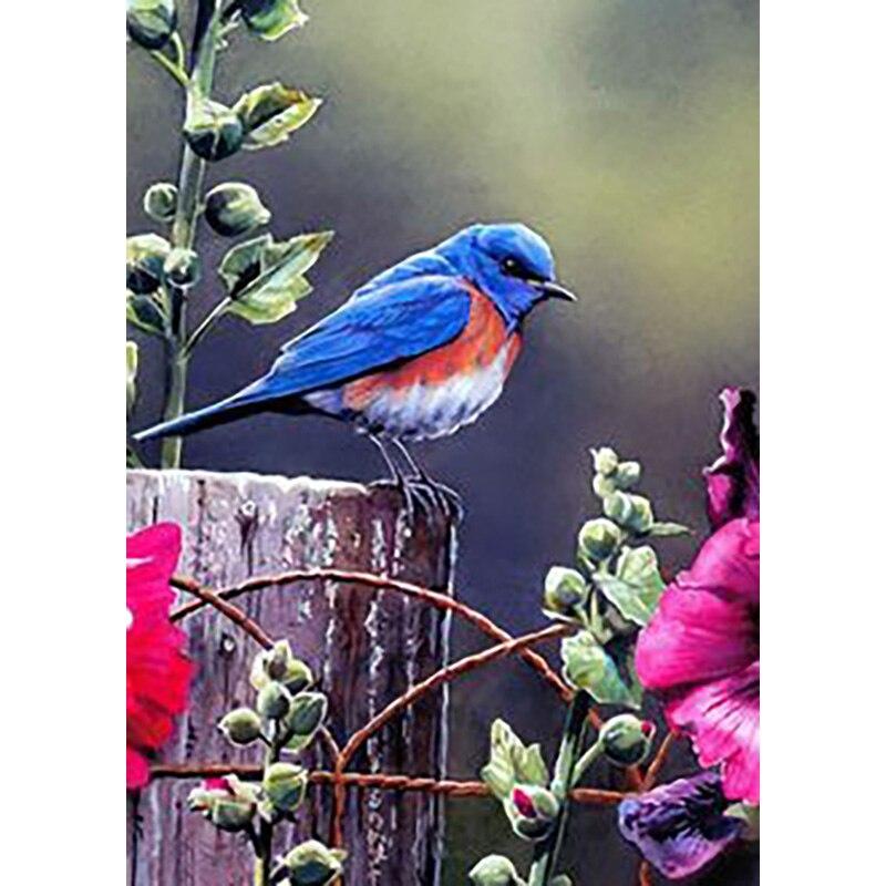 

5D DIY алмазная живопись Птичье гнездо цветок Алмазная вышивка животное вышивка крестиком полная круглая дрель домашний декор ручной подарок Full Round 15x20CM