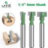 6-Pattern 1/4 Inch Shank Keyhole Saw & Router Cutter for Picture Frame Hanging