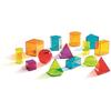 Learning Resources View-Thru(R) Geometric Solids Transparent 3D Shapes LER 4331