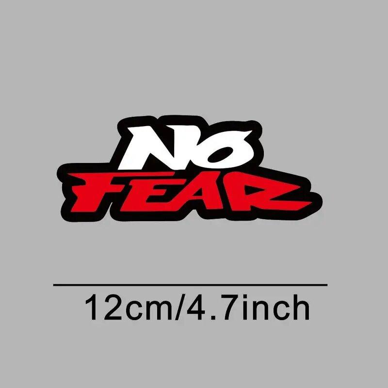 No Fear Logo PVC Vinyl Aufkleber, Wasserdichte Sticker für Auto Motorrad Helm Außen Dekoration