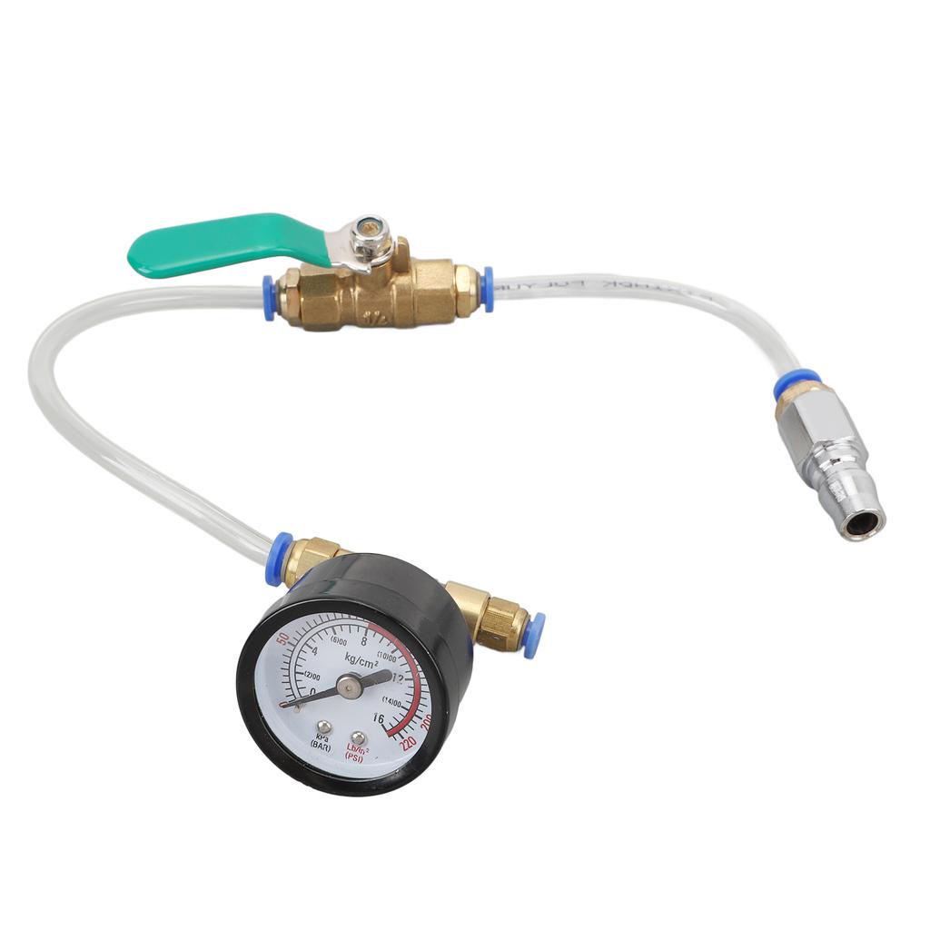 Automotive Air Shock Absorber Test Tool Metal Air Suspension Leakage Tester Leak Inspection Gauge Kit Replacement for