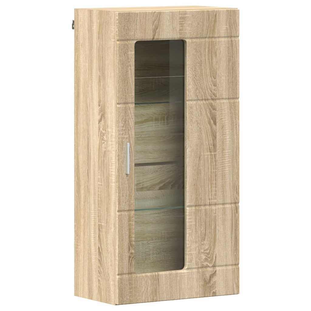 TV Cabinet Set with Shelf FLORIN 3 pcs Sonoma Oak Particleboard