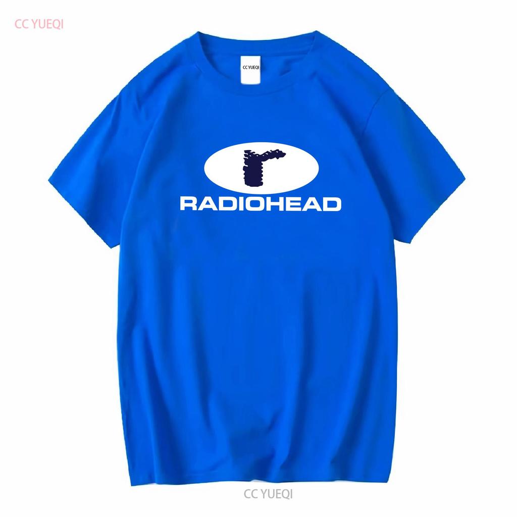 Radiohead T Shirt New men long or short sleeves vintage Washed Stretched Stylish Unisex Comfortable Slightly graphic fashion