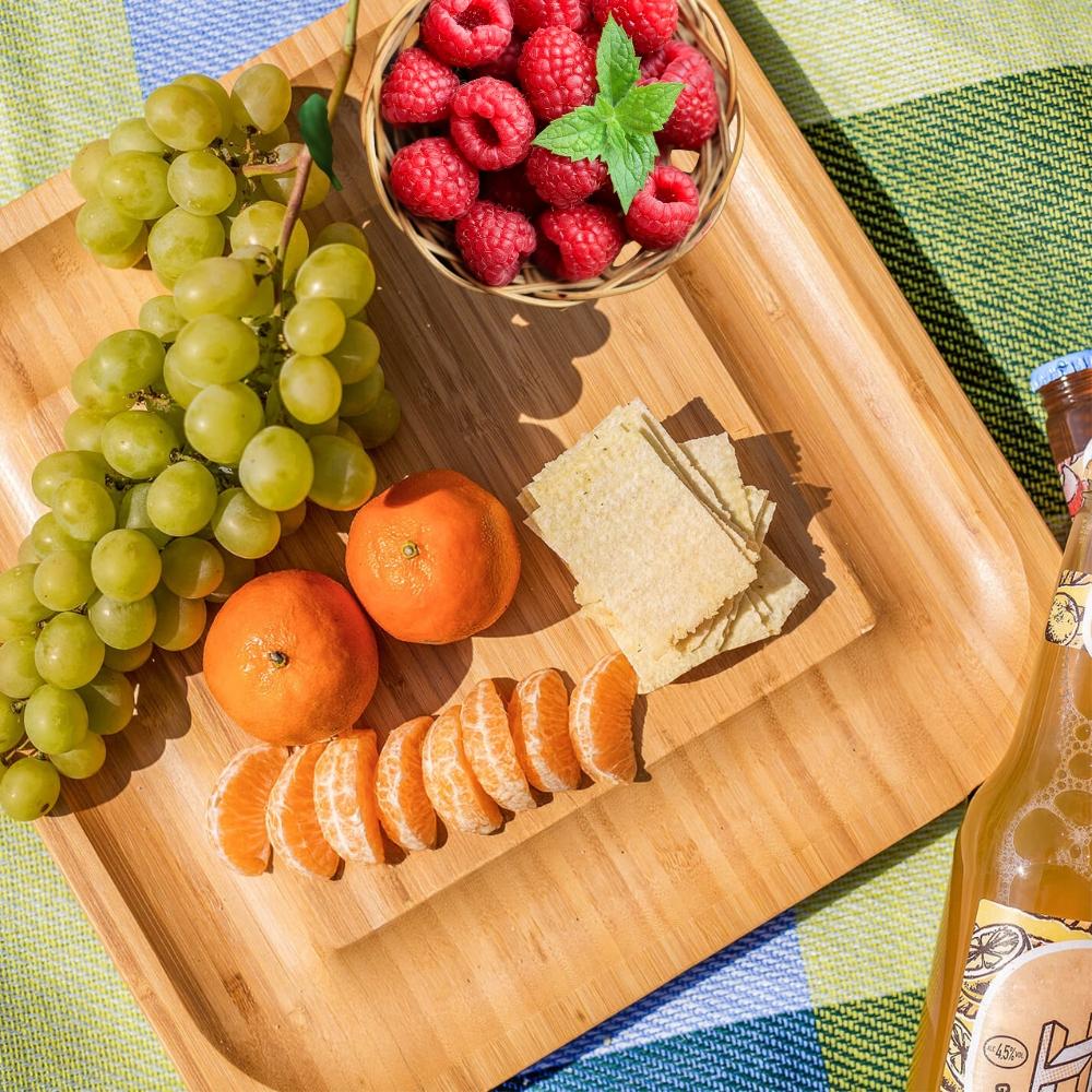 Cheese Board, Snack Platter, Cold Cuts, Tableware, Holiday Gift, 33x33