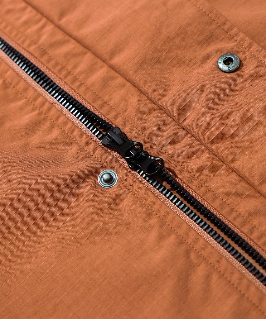 Kalapatthar Nylon Rib Flash Line Jacket - Brick