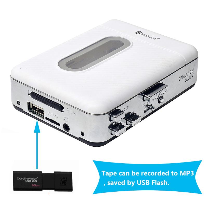 Portable Cassette Tape to MP3 Converter USB Cassette Player Capture Recorder Tape Player Convert Tapes to U-Disk