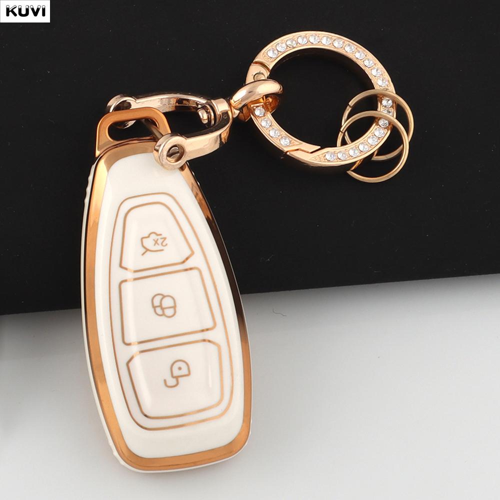 Tpu Car Smart Key Case Cover Shell For Ford Focus 3 4 St Mondeo Mk3 Mk4 Fiesta Fusion Kuga Ecosport Protect Keychain Accessories