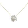 Cold Wind White Rose Pendant Necklace, Flower Simple Temperament Collarbone Chain Woman