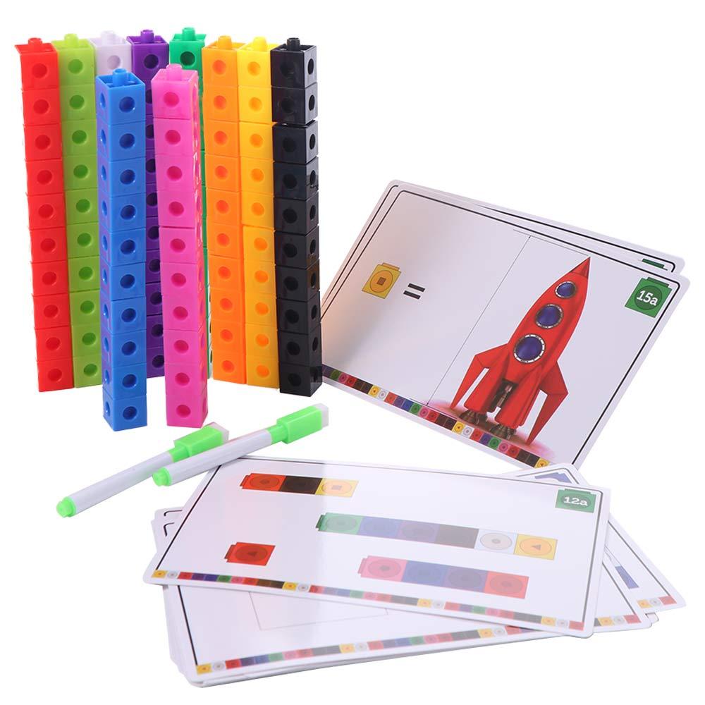 Montessori Cube Puzzle Building Blocks Multilink Rainbow Building Blocks Toy  Birthday Gifts