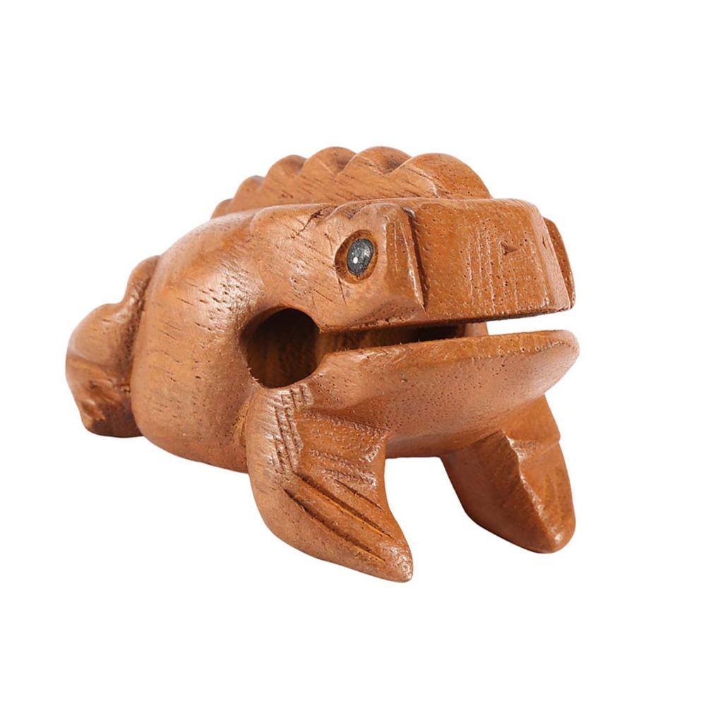 Wooden Wood Frog Percussion Instrument Yeliow Frog Sound Making Ornament Personal Collection