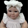 New fashion children's rabbit ear bow multi-color soft baby fetal hat baby spring and autumn hat