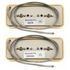 Musiclily Pro P90-BLA Alnico 5 P90 Soapbar Pickups, Single Coil, Neck and Bridge Pickup Set for Electric Guitars, Cream