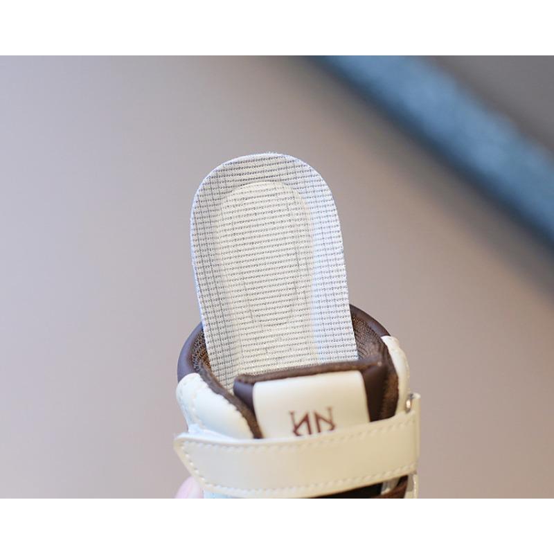 Children’s Sneakers, Spring/Autumn Boys’ Casual Skate Shoes, New High-Top Girls’ White Sneakers, Soft-Soled Baby Flats