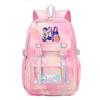 Korean Style School Backpack Teenagers Large Capacity Nylon Bookbag With Padded Straps Cartoon Print Unisex Student Bag