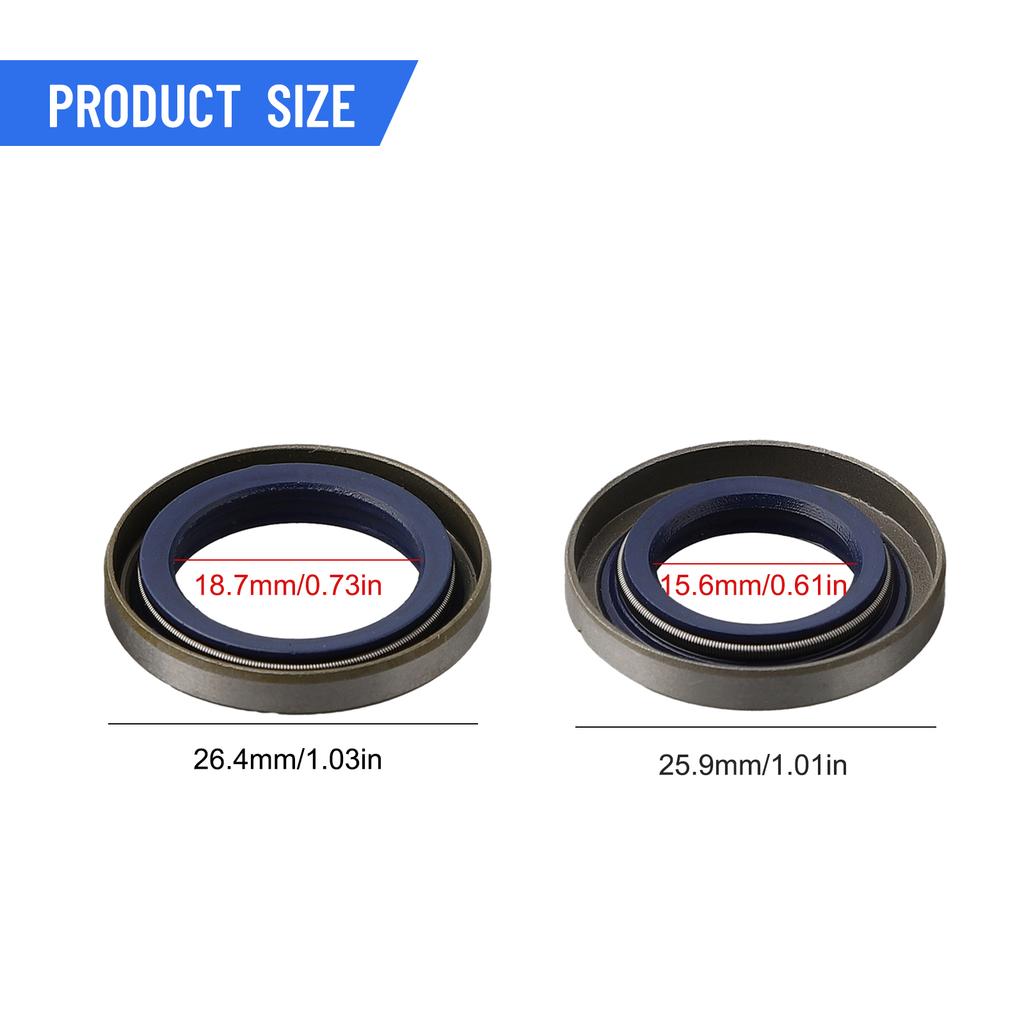 Industrial Grade Oil Seals (Set of Two) Compatible with a Range of Equipment Including Model Numbers In the For XP Series