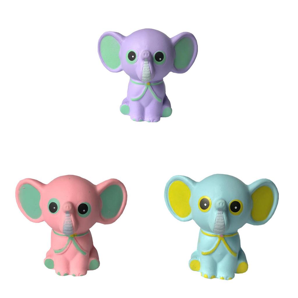 Cute Cartoon Elephant Stress Toy With Pu Foam For Childrens Playroom And Gift Giving